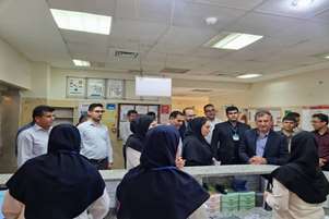 بازدید معاون توسعه مدیریت و منابع دانشگاه علوم پزشکی شیراز از حوزه سلامت شهرستان فراشبند